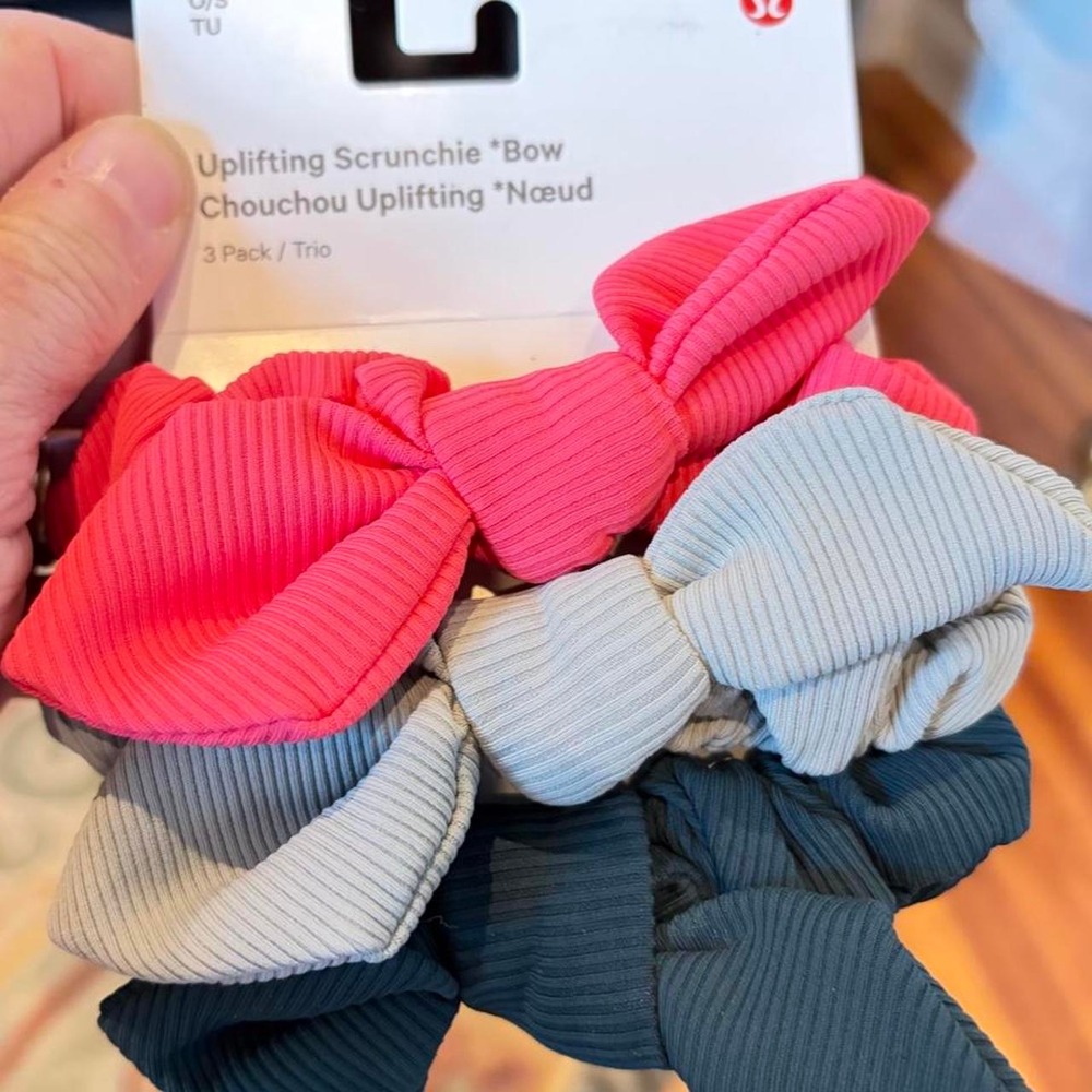 Lululemon Uplifting Scrunchie Bows (3) Multi-colored